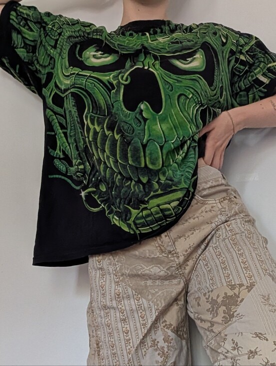 Liquid Blue Other - Liquid Blue 1998 Skull Tee